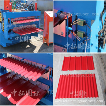 Double deck roll forming machine