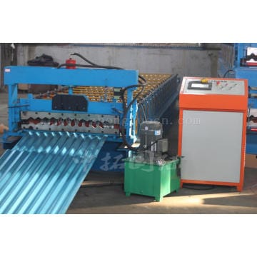 Colored Metal Panel Corrugated Sheet Roll Forming Machine
